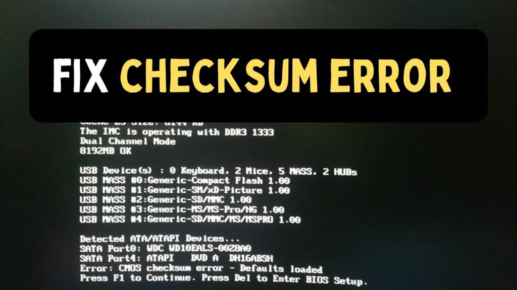 Checksum Error